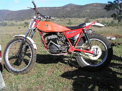 This Sherpa T M198 of Chris Sandle-Hay with reed valve and Mikuni carby ran like a swiss watch. Very nice setup.