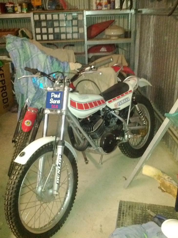 YAMAHA TY 250  with a few mods