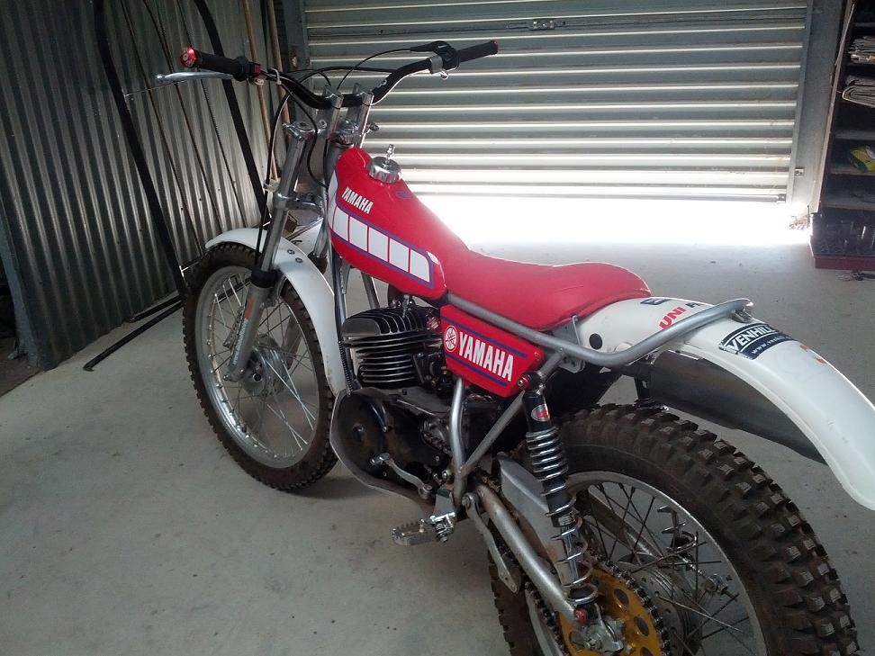 The same YAMAHA TY 250  with a new tank and seat