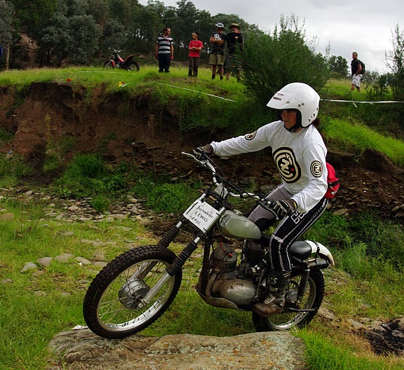 My wifes 1957 CZ twinport built by Bill Barfield.