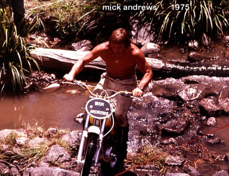 Mick Andrews at demonstation event held at GC Motorcycle club property, Cedar Glen, Nerang