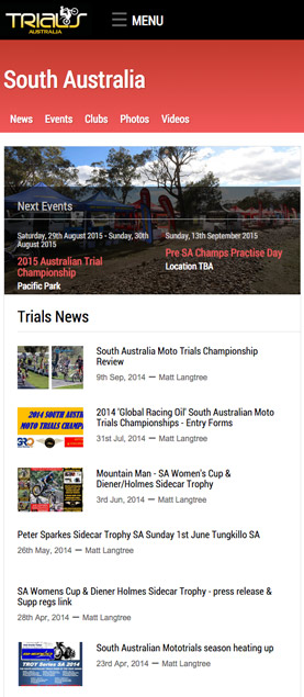 New state page on your mobile