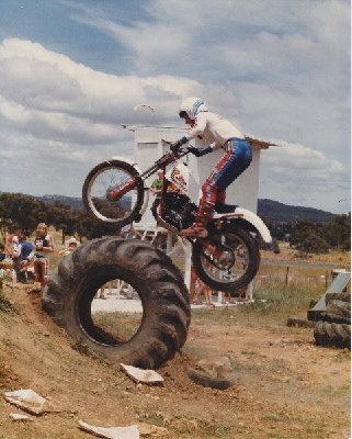 Email Bev riding over tyre.jpg