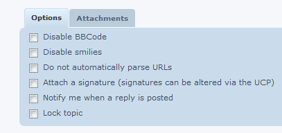 Click on the Attachment tab.