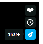 In Vimeo click on the Share icon.