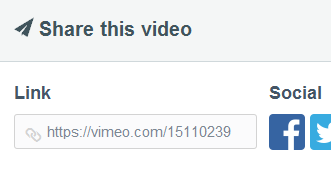 Copy the Vimeo link.