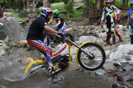 Justin Gough keeping his brakes dry