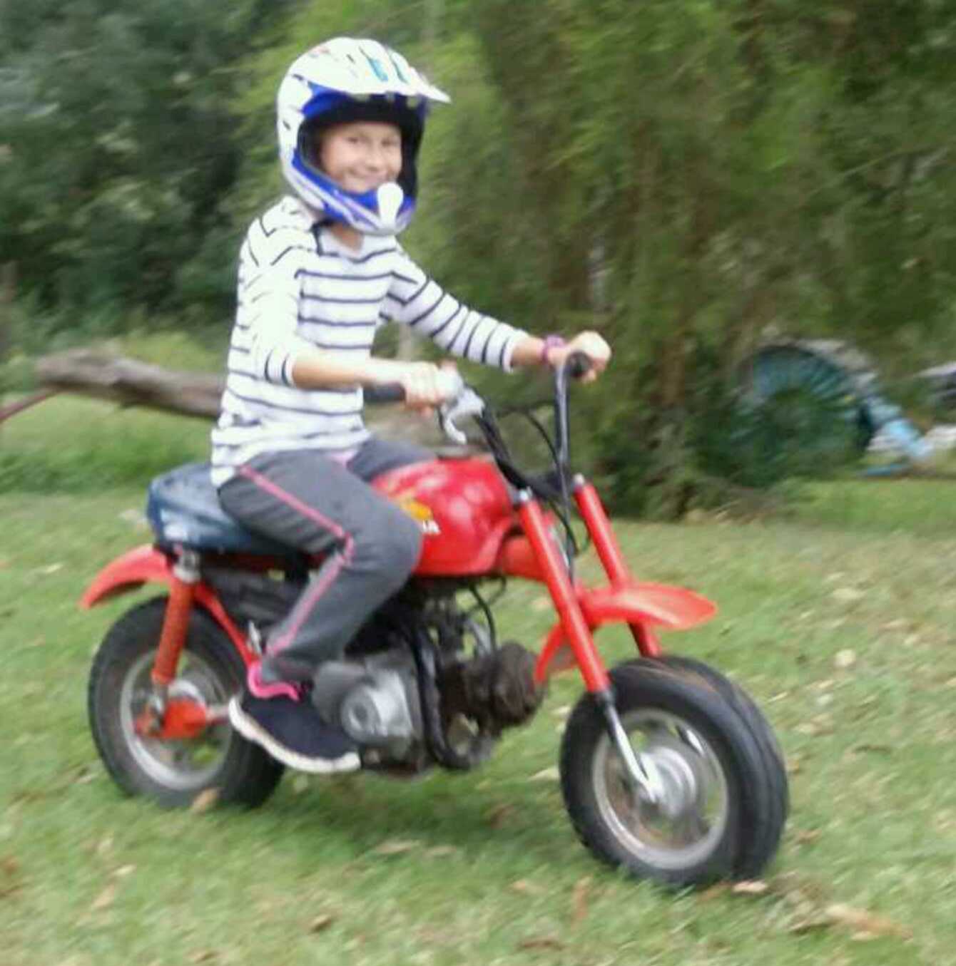 Eve enjoying the z 50, Mum did not know!