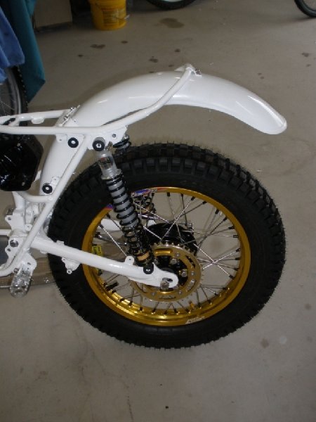 Falcon shock, I Russ adaptor, KX sprocket