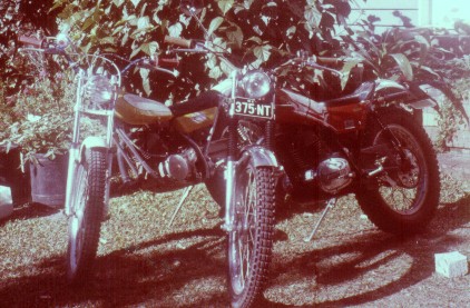 TY175B David Lahey and Cota 172 Colin Lough in front yard, Suvla St Balmoral in 1976. The special occasion was Colin's new Cota