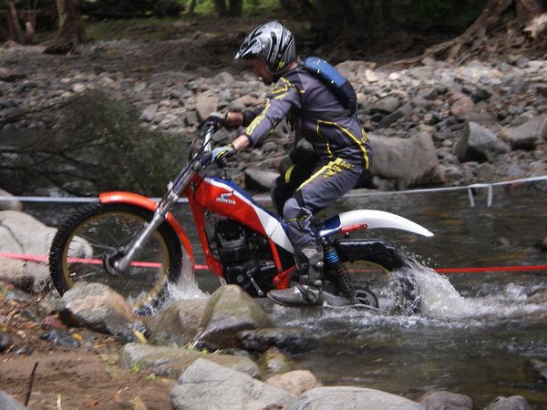 Current Post Classic Australian Champion Jamie Isherwood on Honda TLR 250