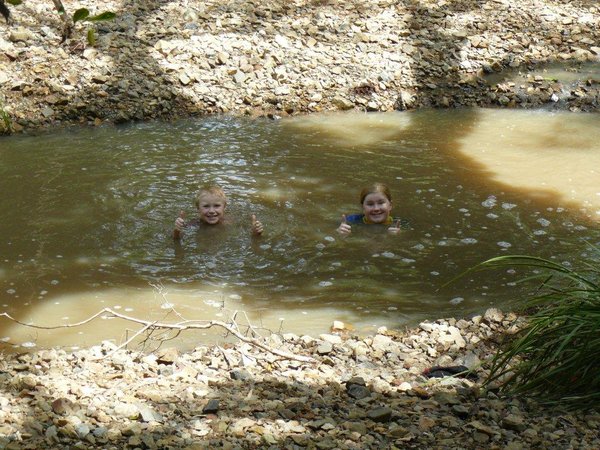 my kids cooling off afterwards
