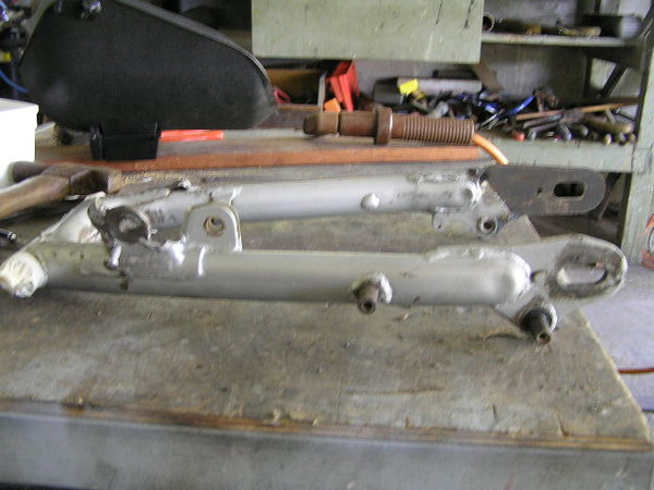 first side tacked in position