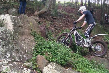 Jake Walker doing his thing on his new Ossa