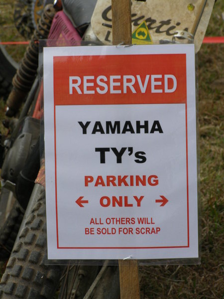 Reserved Parking for TY's