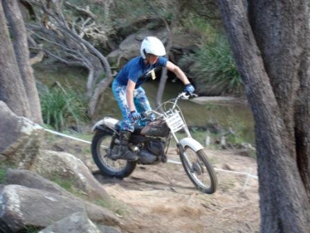 Lachlan on the "Rat"