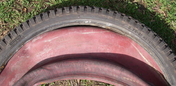 M49 red tubes and front tyre
