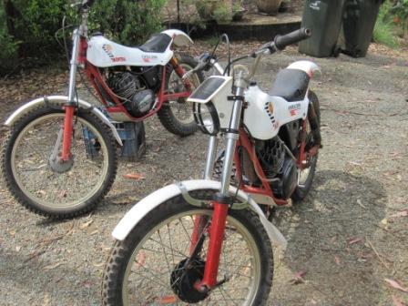 almost there - two Montesa Cota 200 waiting in the wings
