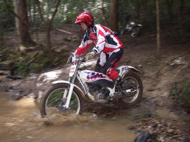 Donna riding her Totally Loved Machine at SQTA Jurassic Trial
