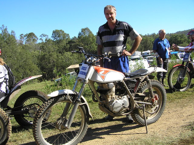 Greg Harding TL250 complete with special exhaust from a Cane Toad (sorry not shown in this photo)