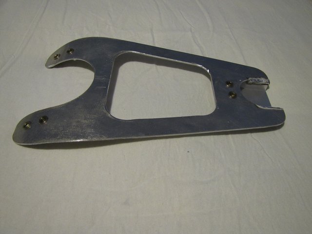 This is a photo of the fabricated alluminium seat frame.