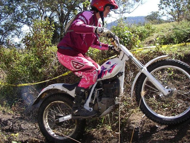 Donna enjoying her Totally Loved Machine at SQTA's Lynches Creek trial!